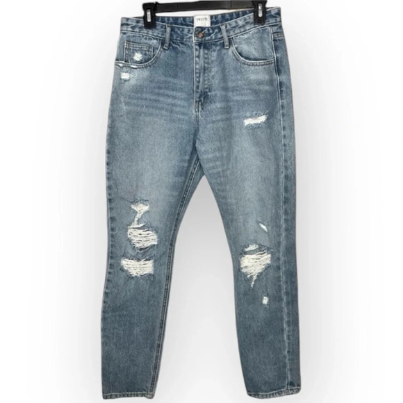 Twelve by OnTwelfth Women's Distressed Blue Jeans Size 29 High Rise - Picture 1 of 12